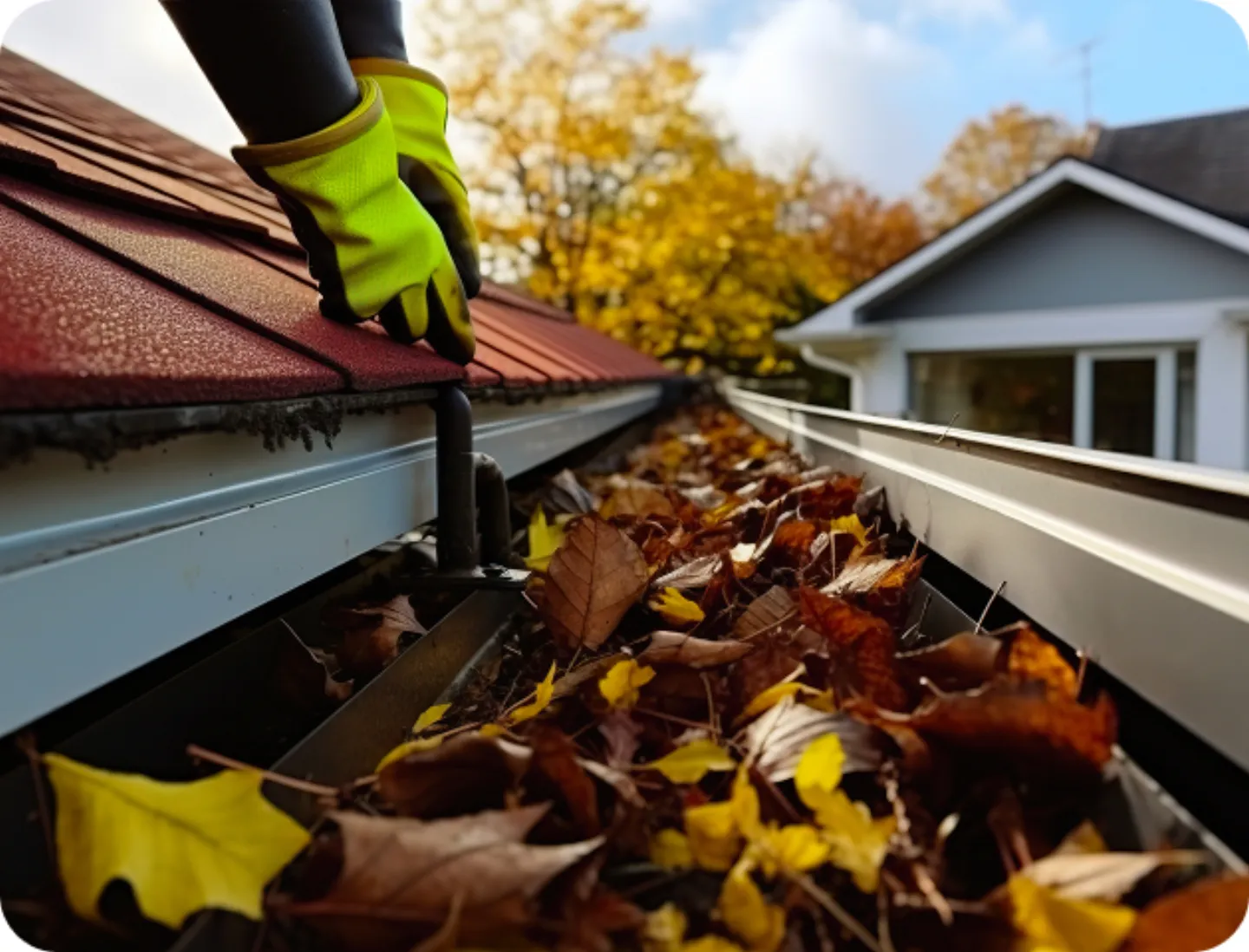 Gutter granule loss